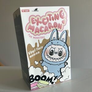 New in Box Unopened Sea Salt Coconut Labubu Pop Mart Exciting Macaron Authentic